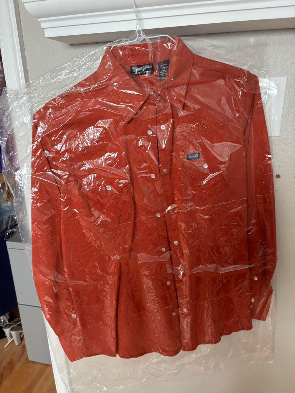 Shyanne women's burnt orange button down western top